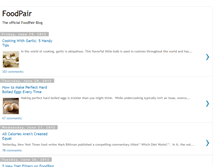 Tablet Screenshot of blog.foodpair.com